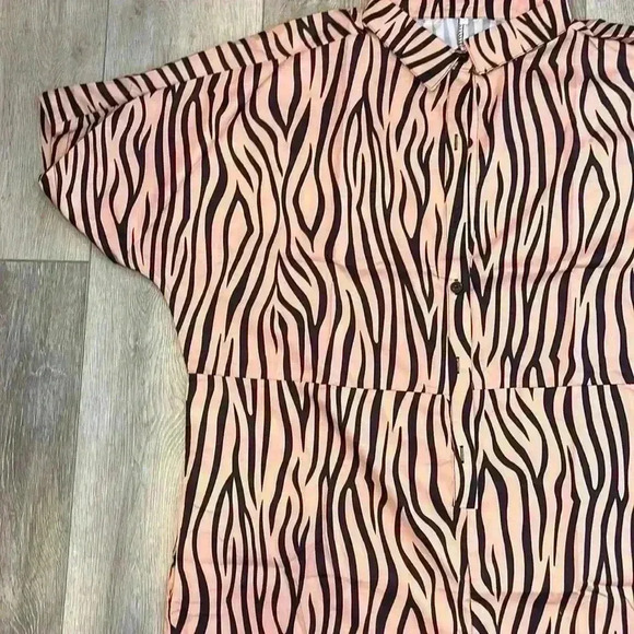 3XL zebra printed jumpsuit - Picture 5 of 9